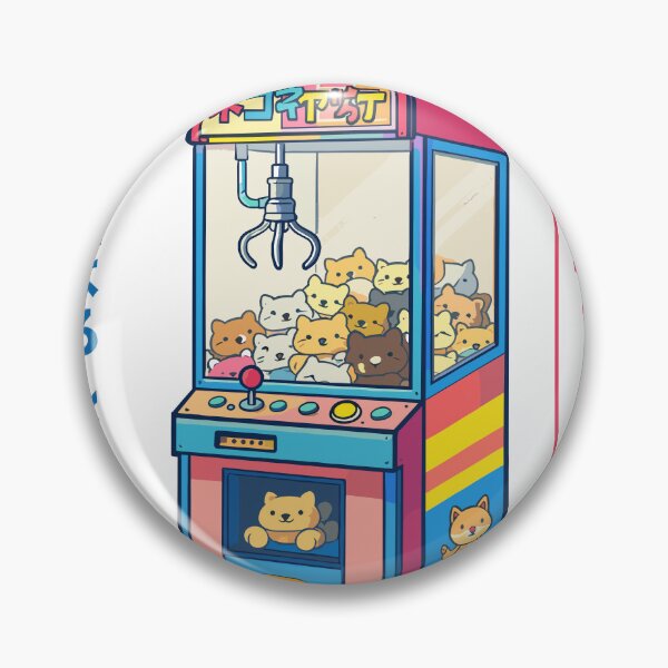 Item preview, Retro Japanese Cat Catcher Claw Machine Poster designed and sold by Matinez Pink.