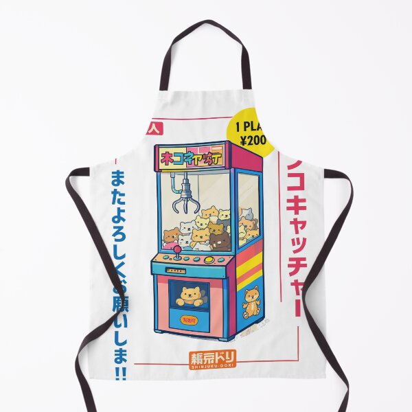 Item preview, Retro Japanese Cat Catcher Claw Machine Poster designed and sold by Matinez Pink.