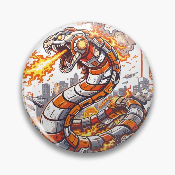 Item preview, Mecha Snake Mechanical Kaiju Tokyo Poster designed and sold by Matinez Pink.