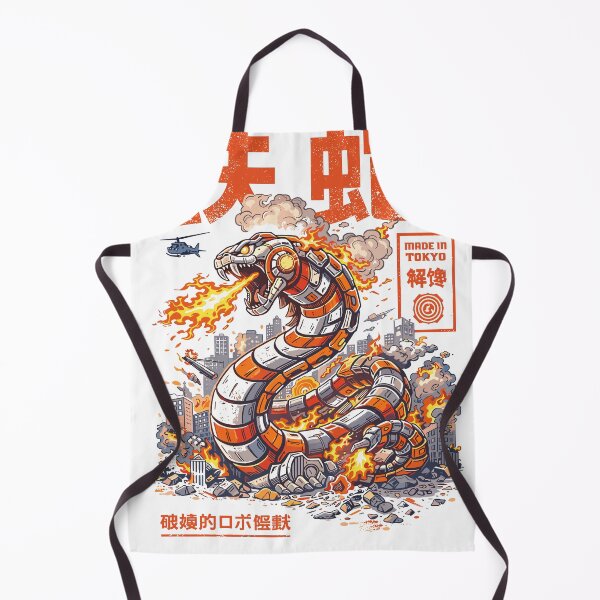 Item preview, Mecha Snake Mechanical Kaiju Tokyo Poster designed and sold by Matinez Pink.