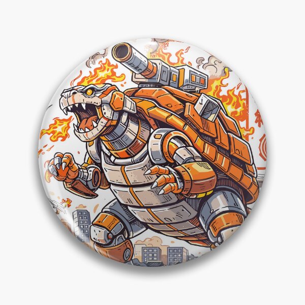 Item preview, Mecha Turtle Cannon Kaiju Tokyo Poster designed and sold by Matinez Pink.