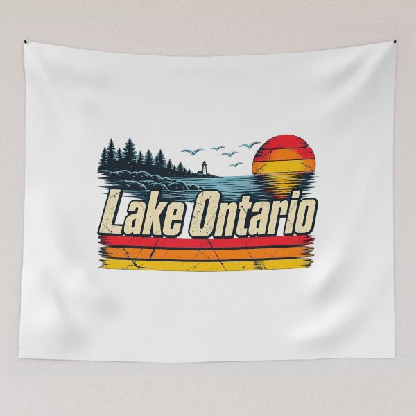 Item preview, Lake Ontario, Vintage Loon Lighthouse, Great Lakes Canada Wildlife, Ontario Souvenirs, Canadian Nature Lover designed and sold by EllyDinico.