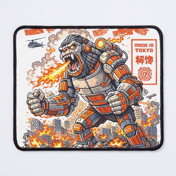 Item preview, Mecha Ape Giant Robot Kaiju Poster designed and sold by Matinez Pink.