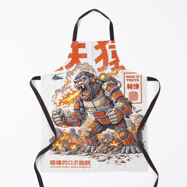 Item preview, Mecha Ape Giant Robot Kaiju Poster designed and sold by Matinez Pink.