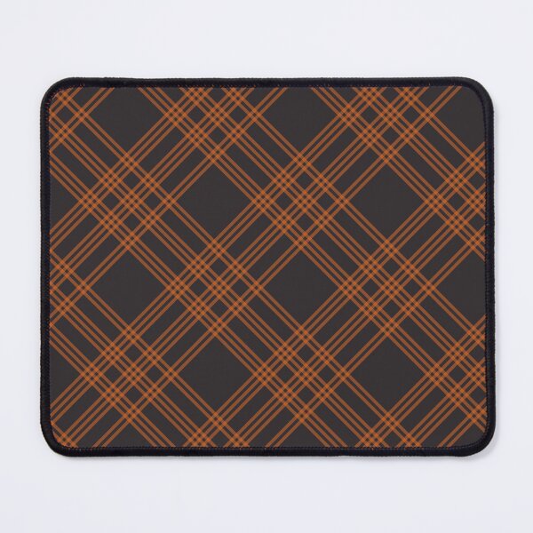 Item preview, Diagonal Weave Feedsack Plaid in Brown + Orange designed and sold by YesterdayColl.
