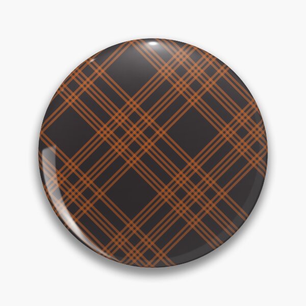 Item preview, Diagonal Weave Feedsack Plaid in Brown + Orange designed and sold by YesterdayColl.