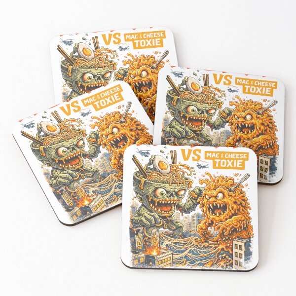 Item preview, Zombie Ramen vs Mutant Mac and Cheese Poster designed and sold by Matinez Pink.