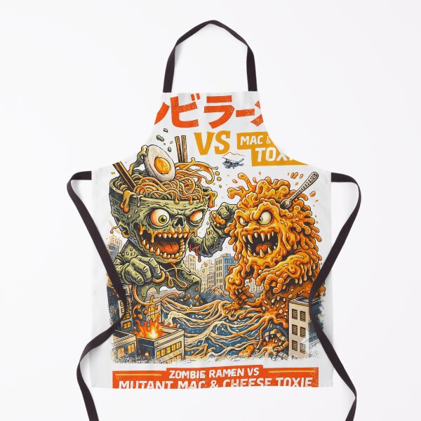 Item preview, Zombie Ramen vs Mutant Mac and Cheese Poster designed and sold by Matinez Pink.