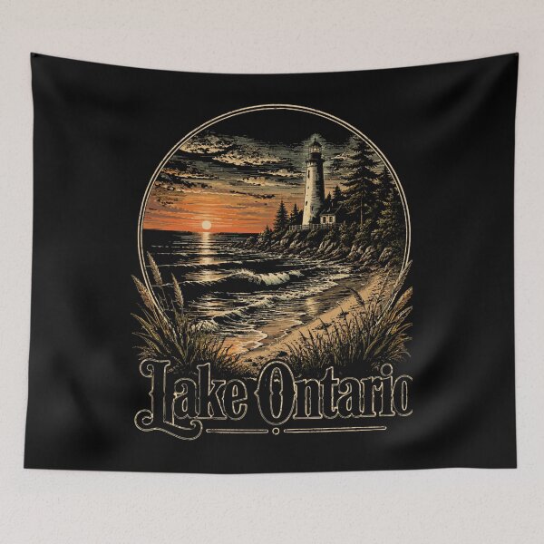 Item preview, Lake Ontario Sunset, Lake Ontario, Great Lakes, Canada Ontario Map, Lake Life designed and sold by EllyDinico.