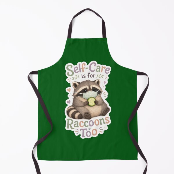 Item preview, Self-Care Is For Raccoons Too Cute Animal Meme designed and sold by GraphixKing999.