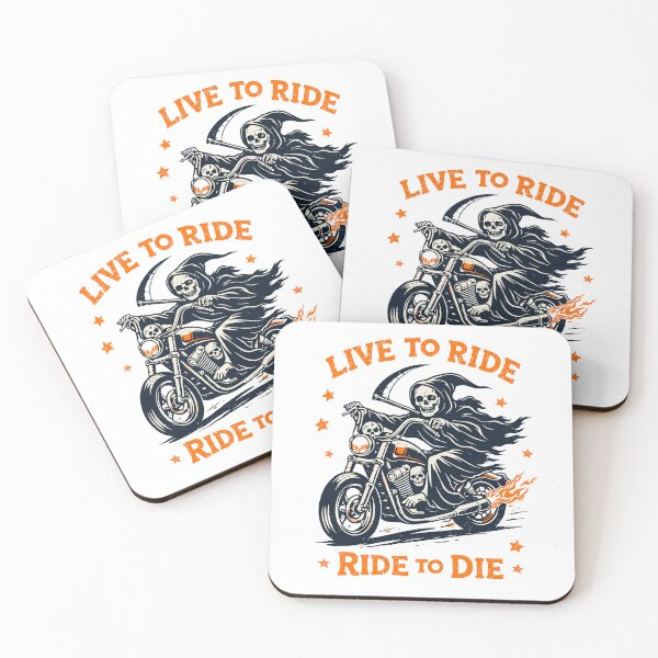 Item preview, Live to Ride Grim Reaper Biker Poster designed and sold by Matinez Pink.