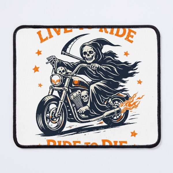Item preview, Live to Ride Grim Reaper Biker Poster designed and sold by Matinez Pink.