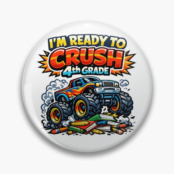 Item preview, I'm Ready to Crush 4th Grade - Monster Truck - Back to School designed and sold by SON SON.