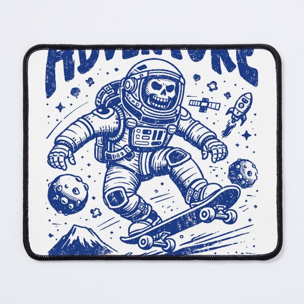 Item preview, Skateboarding Skeleton Astronaut Space Poster designed and sold by Matinez Pink.