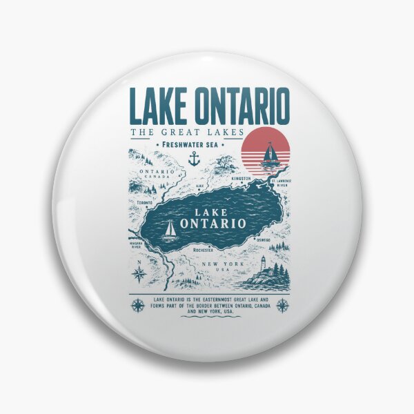 Item preview, Lake Ontario , Loon Est 1615, Lake Ontario Great Lakes, Quiet Activism, Canada Tee, Subtle Anti Trump designed and sold by EllyDinico.