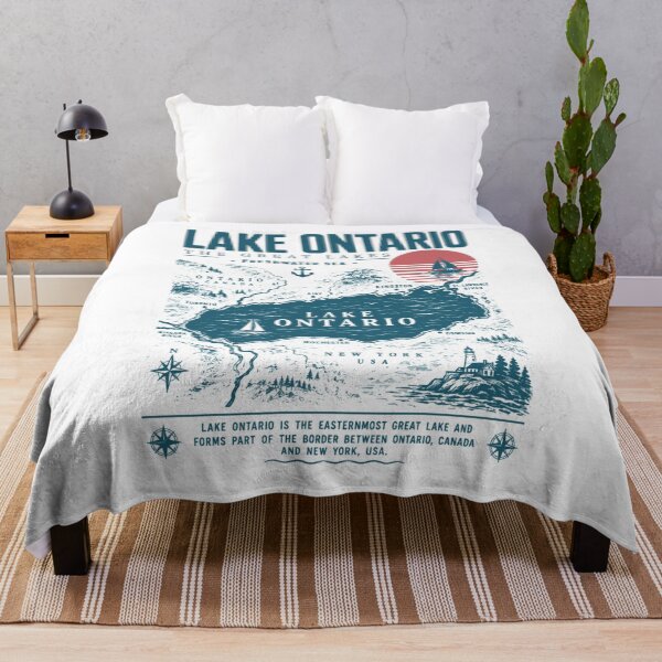 Item preview, Lake Ontario , Loon Est 1615, Lake Ontario Great Lakes, Quiet Activism, Canada Tee, Subtle Anti Trump designed and sold by EllyDinico.