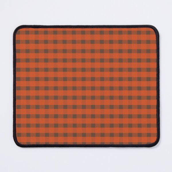 Item preview, Farmhouse Gingham Check in Brown + Orange designed and sold by YesterdayColl.