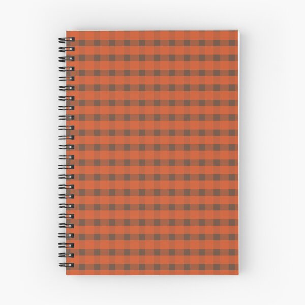 Item preview, Farmhouse Gingham Check in Brown + Orange designed and sold by YesterdayColl.
