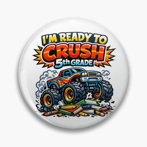 Item preview, I'm Ready to Crush 5th Grade - Monster Truck - Back to School designed and sold by SON SON.