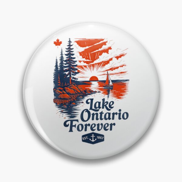 Item preview, Lake Ontario Outdoor, Lake Ontario, Great Lakes, Canada Ontario Map, Lake Life designed and sold by EllyDinico.