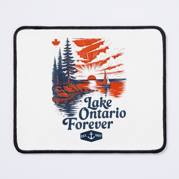 Item preview, Lake Ontario Outdoor, Lake Ontario, Great Lakes, Canada Ontario Map, Lake Life designed and sold by EllyDinico.