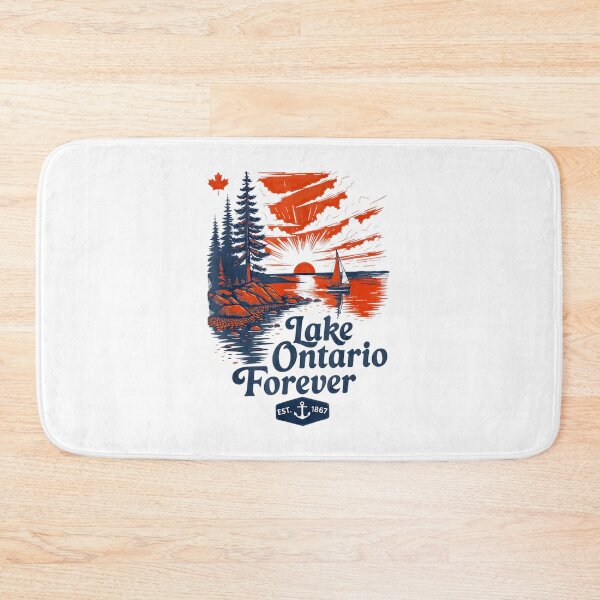 Item preview, Lake Ontario Outdoor, Lake Ontario, Great Lakes, Canada Ontario Map, Lake Life designed and sold by EllyDinico.