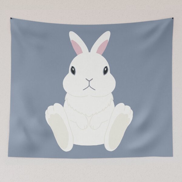 Item preview, Dwarf Hotot Rabbit Belly Up designed and sold by tayaan.