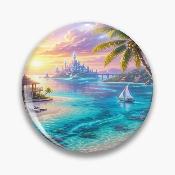 Item preview, Luxury Fantasy Beach Resort at Sunset designed and sold by Solomon-Ent-144.