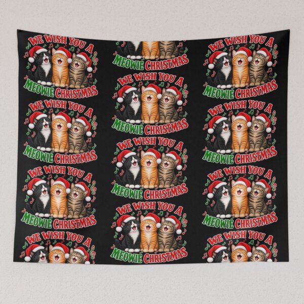 Item preview, We Wish You a Meowie Christmas – Singing Christmas Kitties designed and sold by LnsCreations.