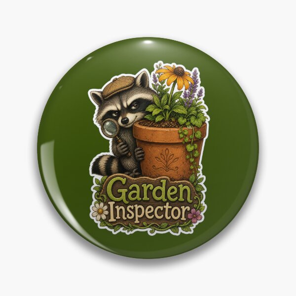 Item preview, Jimothy Raccoon Garden Inspector Vintage Botanical Meme designed and sold by GraphixKing999.