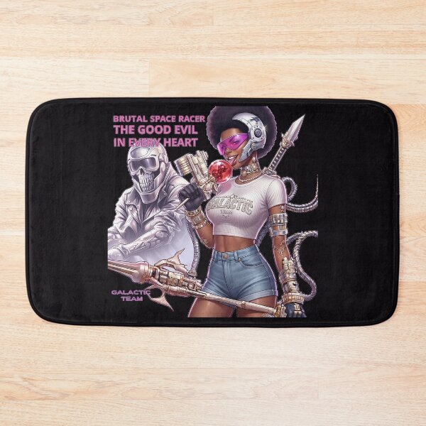 Item preview, Afro Woman Space Racer Spear designed and sold by Voodoo Store Paranormal Collections.