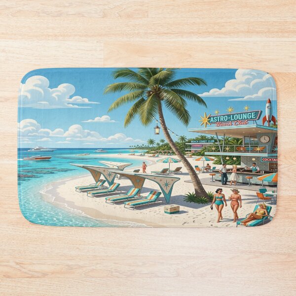 Item preview, A Retro 1950s Luxury Beachfront Resort Scene designed and sold by Solomon-Ent-144.