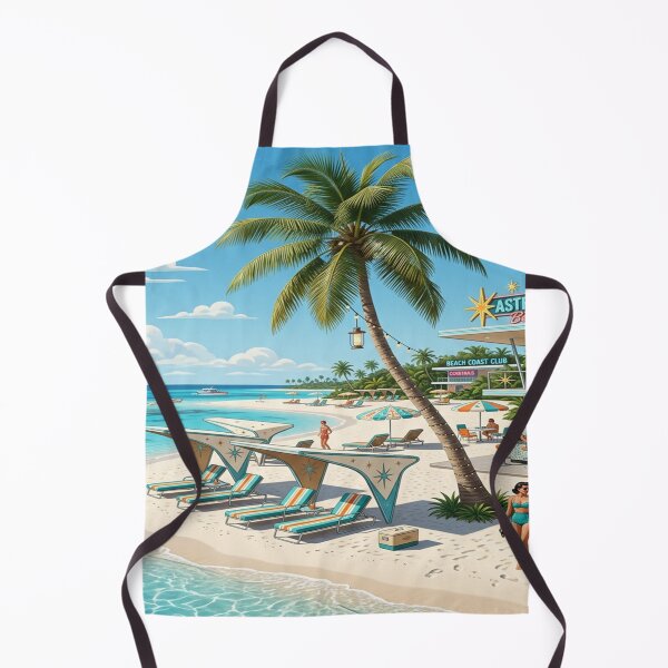 Item preview, A Retro 1950s Luxury Beachfront Resort Scene designed and sold by Solomon-Ent-144.