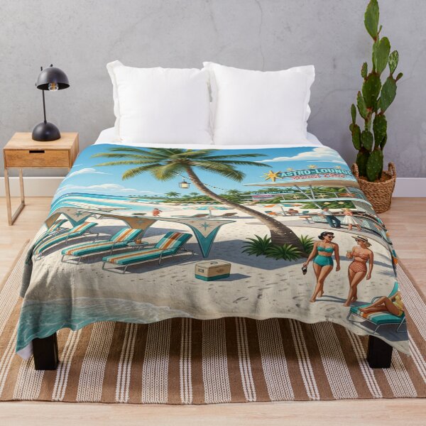 Item preview, A Retro 1950s Luxury Beachfront Resort Scene designed and sold by Solomon-Ent-144.