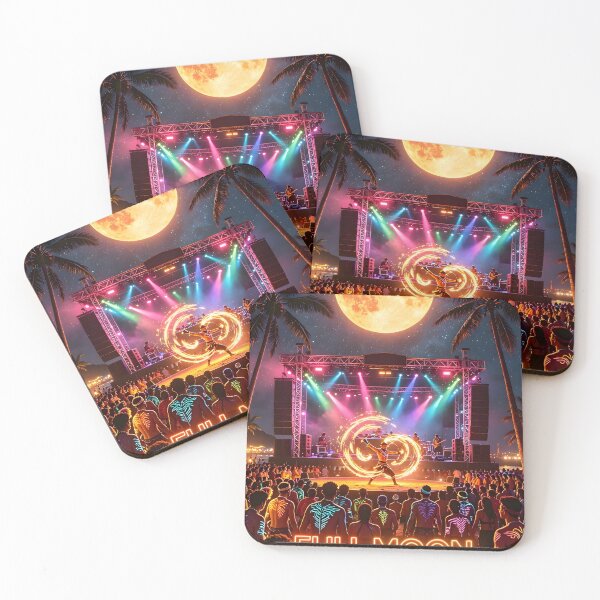 Item preview, Full Moon Party – Koh Phangan Thailand | Neon Tropical Beach Festival designed and sold by Spirit of Siam.