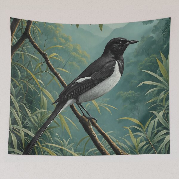 Item preview, ENCHANTING MELODIES | Oriental Magpie-Robin designed and sold by TAMAJAD.