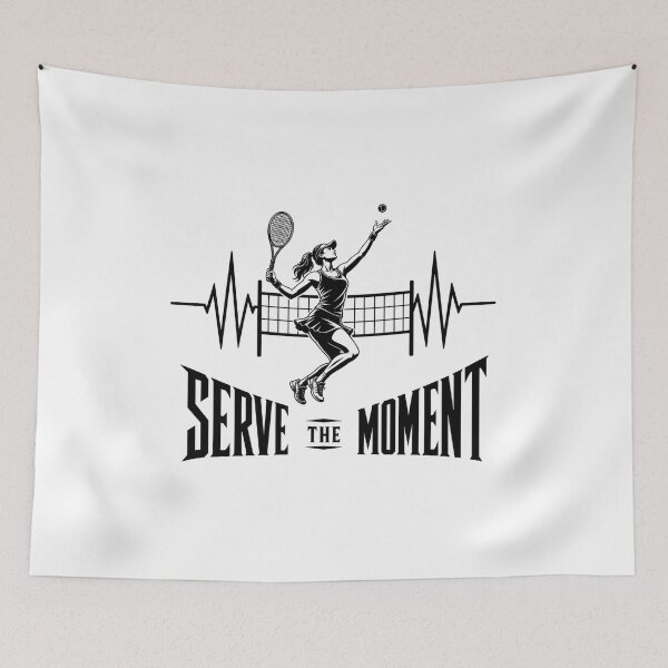 Item preview, A dynamic tennis player in action, showcasing power, speed, focus, and the passion for the game.  designed and sold by StyxIND.