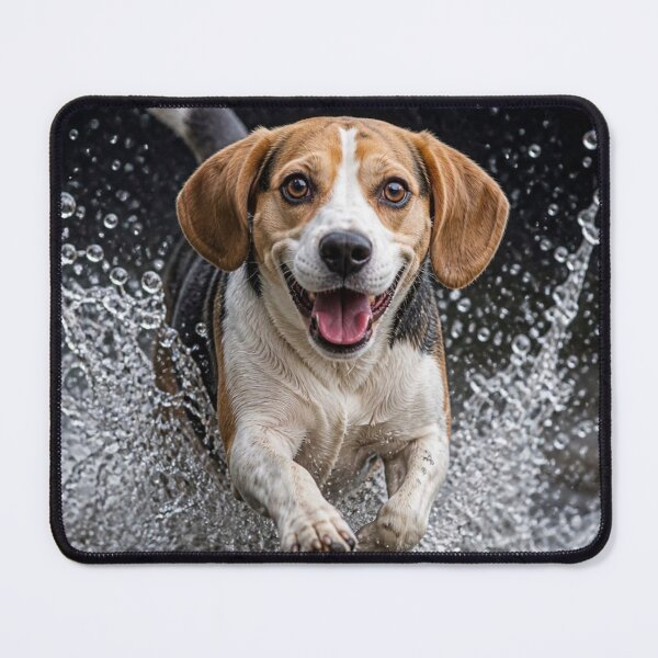 Item preview, Smiling Beagle Splashing in Water designed and sold by Wags & Tails.