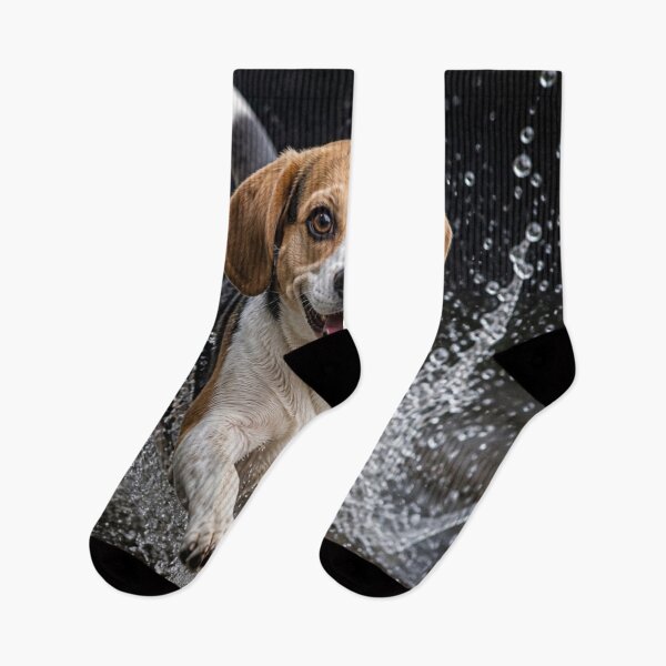 Item preview, Smiling Beagle Splashing in Water designed and sold by Wags & Tails.