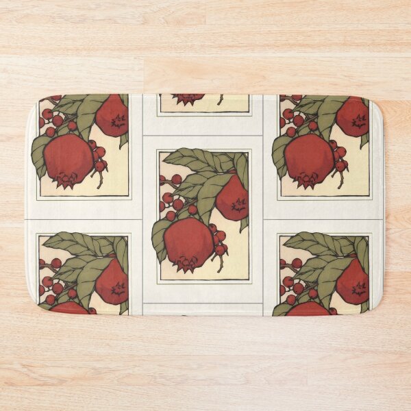 Item preview, Vintage Pomegranate Branch - Art Nouveau Botanical Print designed and sold by Billy Morfo™.