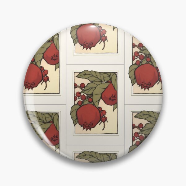 Item preview, Vintage Pomegranate Branch - Art Nouveau Botanical Print designed and sold by Billy Morfo™.
