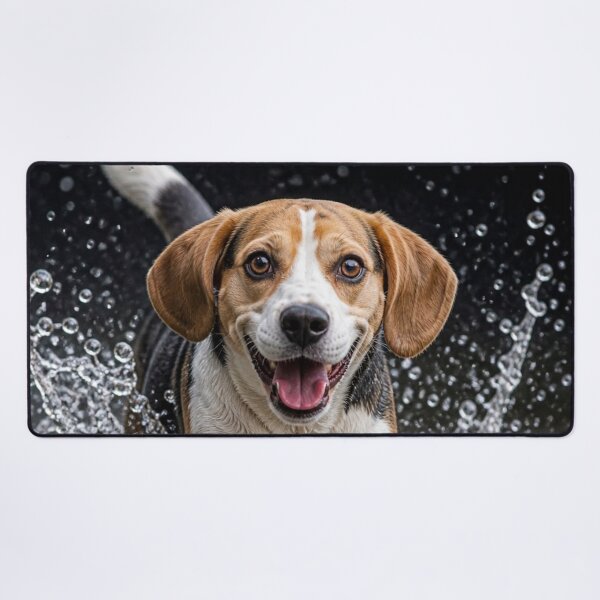 Item preview, Smiling Beagle Splashing in Water designed and sold by Wags & Tails.