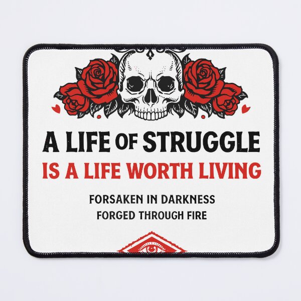 Item preview, Gothic Rose Skull Life Worth Living Poster designed and sold by Matinez Pink.