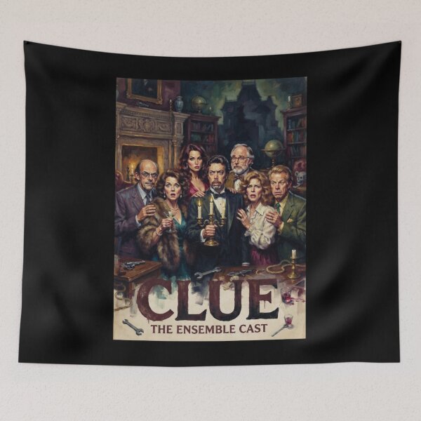 Item preview, Clue Retro Mystery Comedy Movie Tribute, Frank N Furter Red Lips, RIP Tim Curry Memorial, 1946 2026 Tim Curry Tribute designed and sold by MaryBecky.