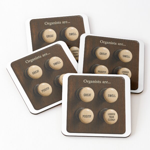 Item preview, Organists are Great, Swell, Positif and louder than clergy designed and sold by Jenny Setchell.
