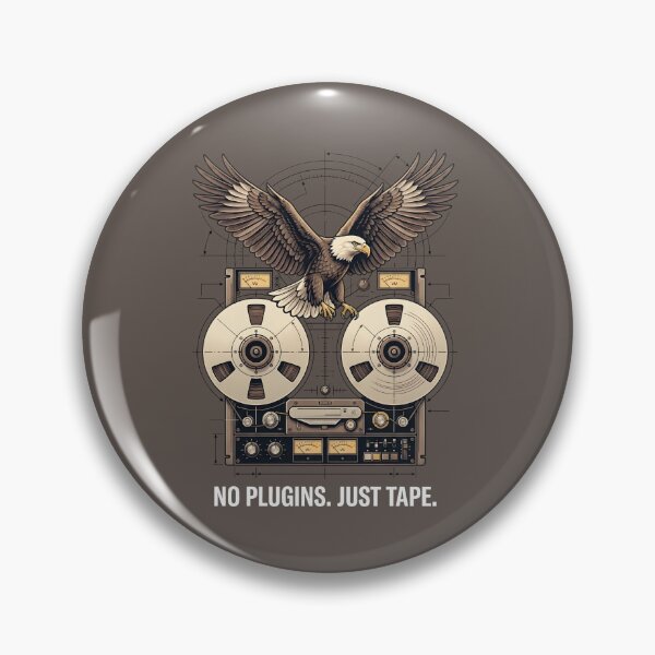 Item preview, Reel To Reel Eagle Art - Music Producer Vintage Studio Gear designed and sold by SplashTastic.