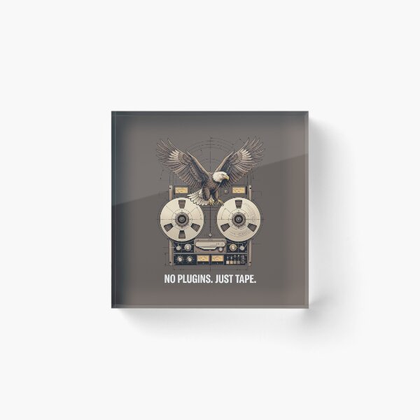 Item preview, Reel To Reel Eagle Art - Music Producer Vintage Studio Gear designed and sold by SplashTastic.