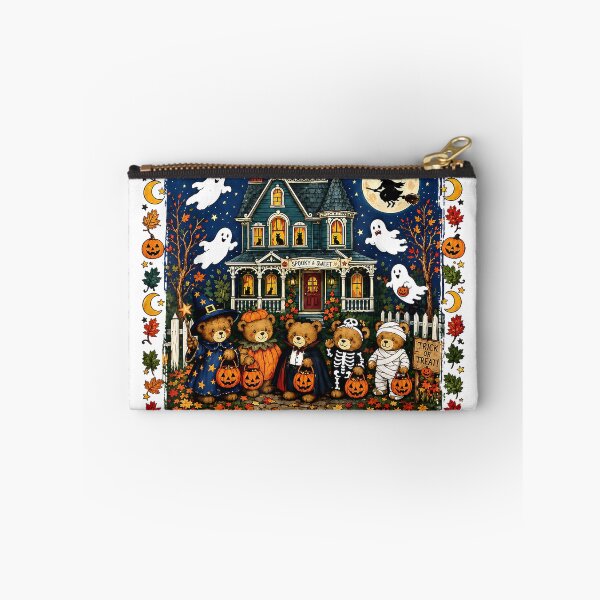 Item preview, Retro Vintage 90s Ghosts Trick-or-Treat Bears Haunted House T-Shirt designed and sold by dDariaallofthat.