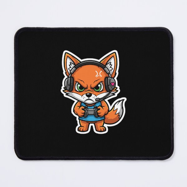 Item preview, Angry Fox Gamer Video Game Player designed and sold by PopStars1993.