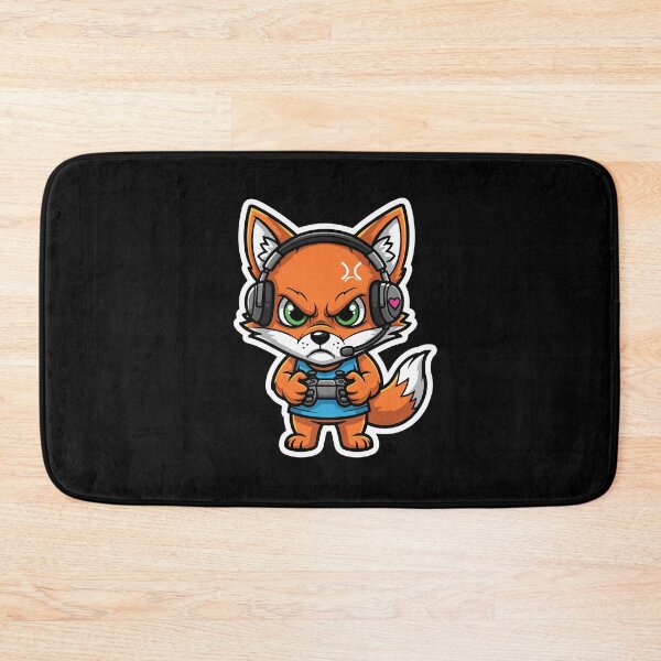 Item preview, Angry Fox Gamer Video Game Player designed and sold by PopStars1993.